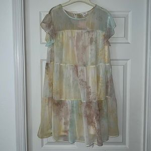 Blu Pepper Pastel Babydoll Dress